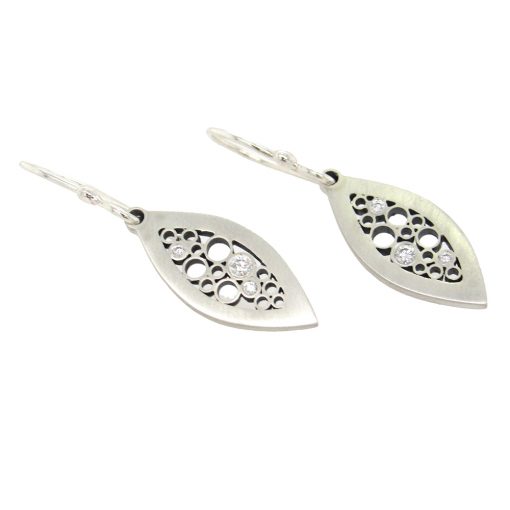 Belle Brooke: Sterling Diamond 'Luz' Earring - Image 5