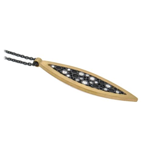 Belle Brooke: Solar Flare Diamond Pendant Necklace - Image 3