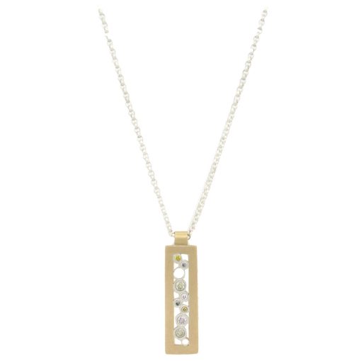 Belle Brooke: Sol Rectangular Diamond Pendant - Image 2