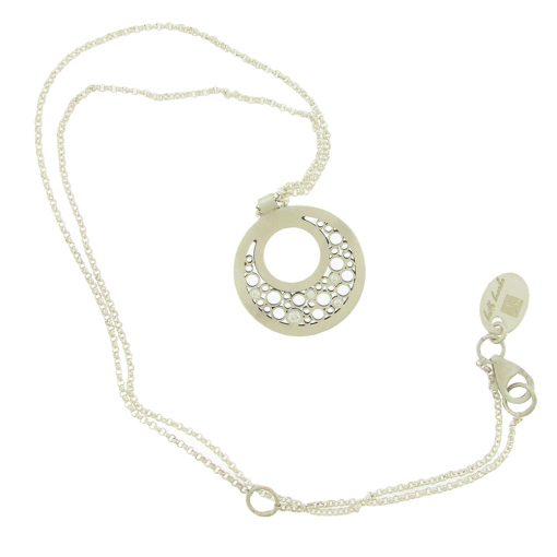 Belle Brooke: Half Moon Diamond Pendant Necklace - Image 5