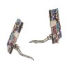 Earl Pardon: Enamel Gem-Set Clip Earrings - Image 4