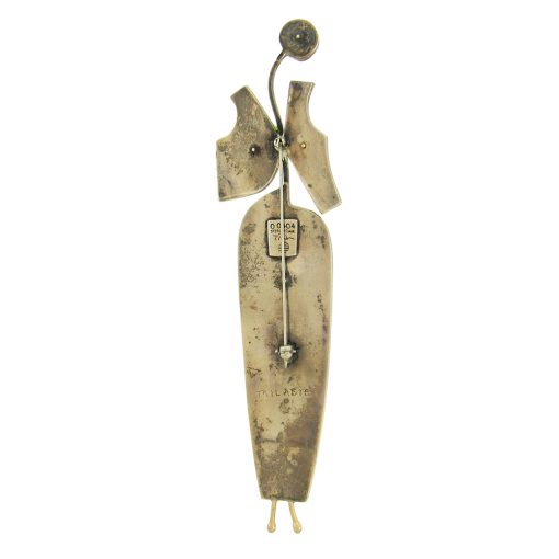 Tod Pardon: 'Miladie' Sculpture and Brooch - Image 4