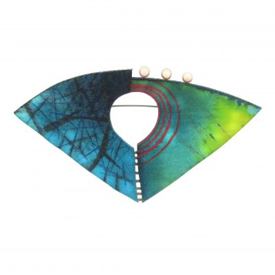 Rebekah Laskin: 3D printed Hand Painted Brooch