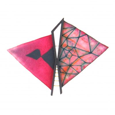 Rebekah Laskin: 3D Printed Hand Painted Brooch