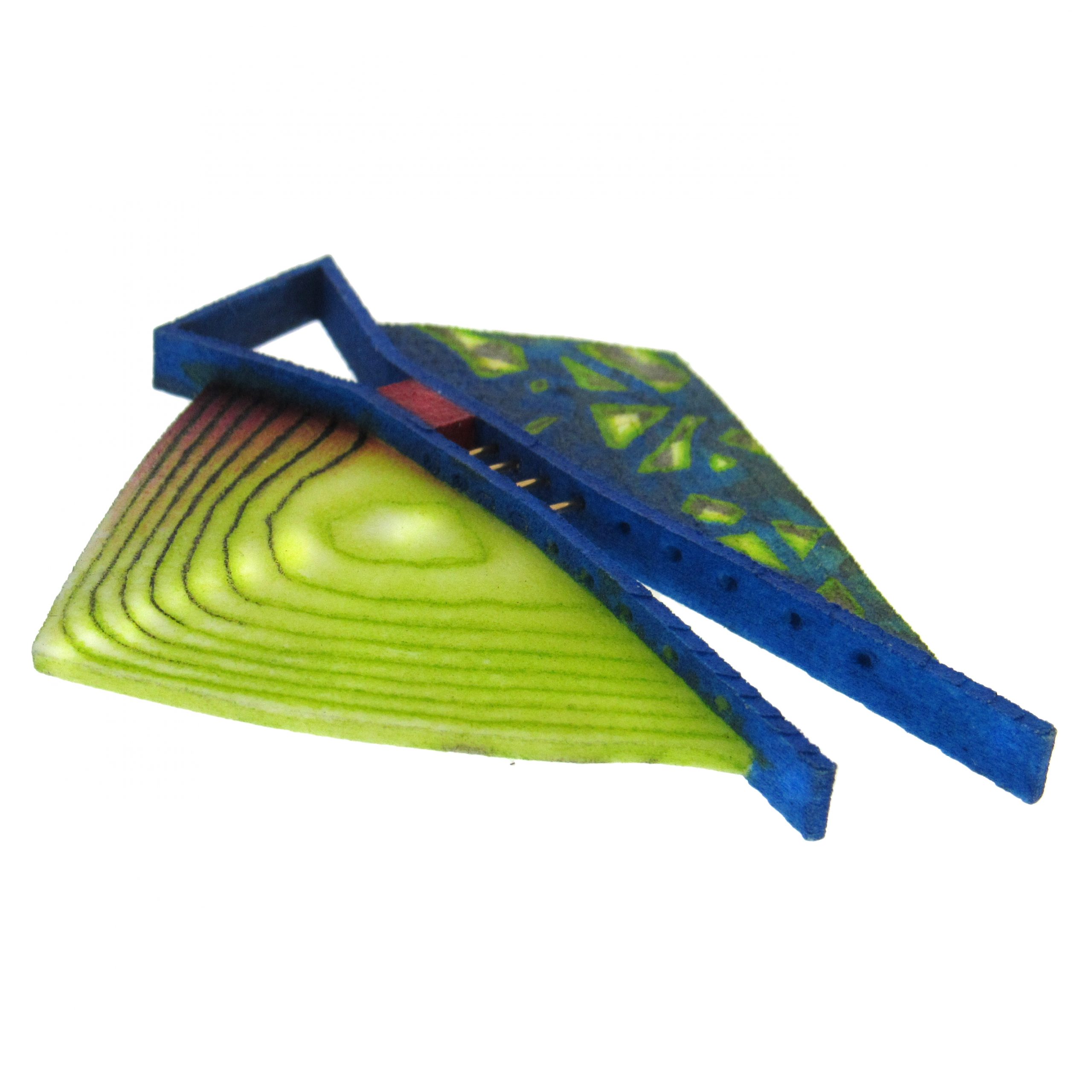 Rebekah Laskin: 3D Printed Hand Painted Brooch - Image 2