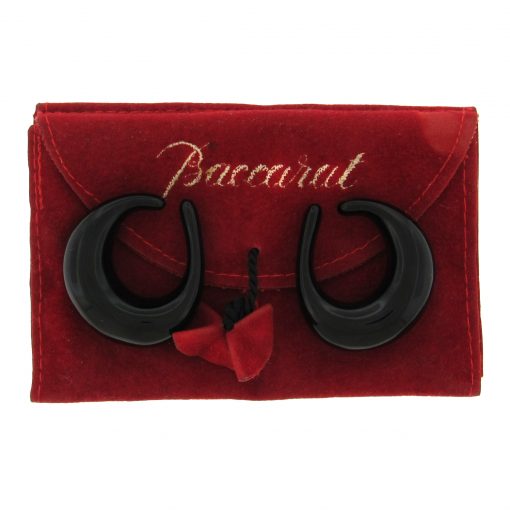 Les Boucles de Baccarat Black Crystal Ear Cuffs - Image 4