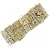 Earl Pardon: Sterling 14K Wide Panel Bracelet - Image 7