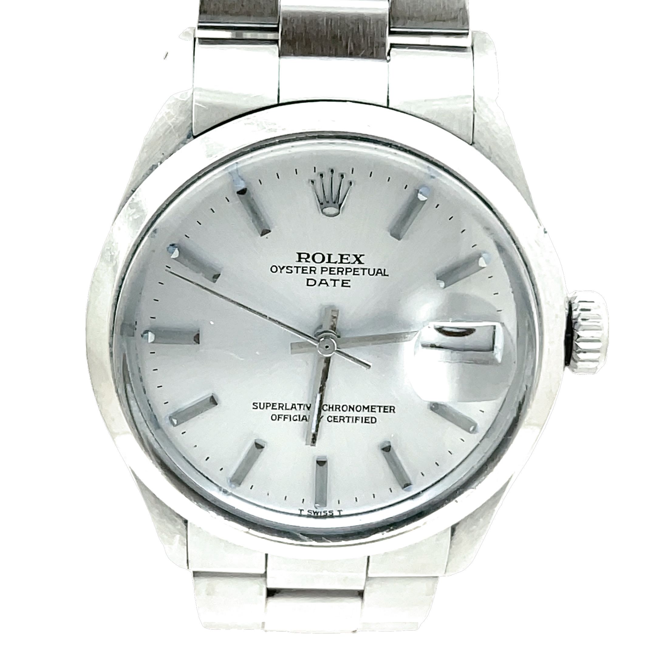 Vintage Stainless Steel Rolex Date Ref. 1500 - Image 6