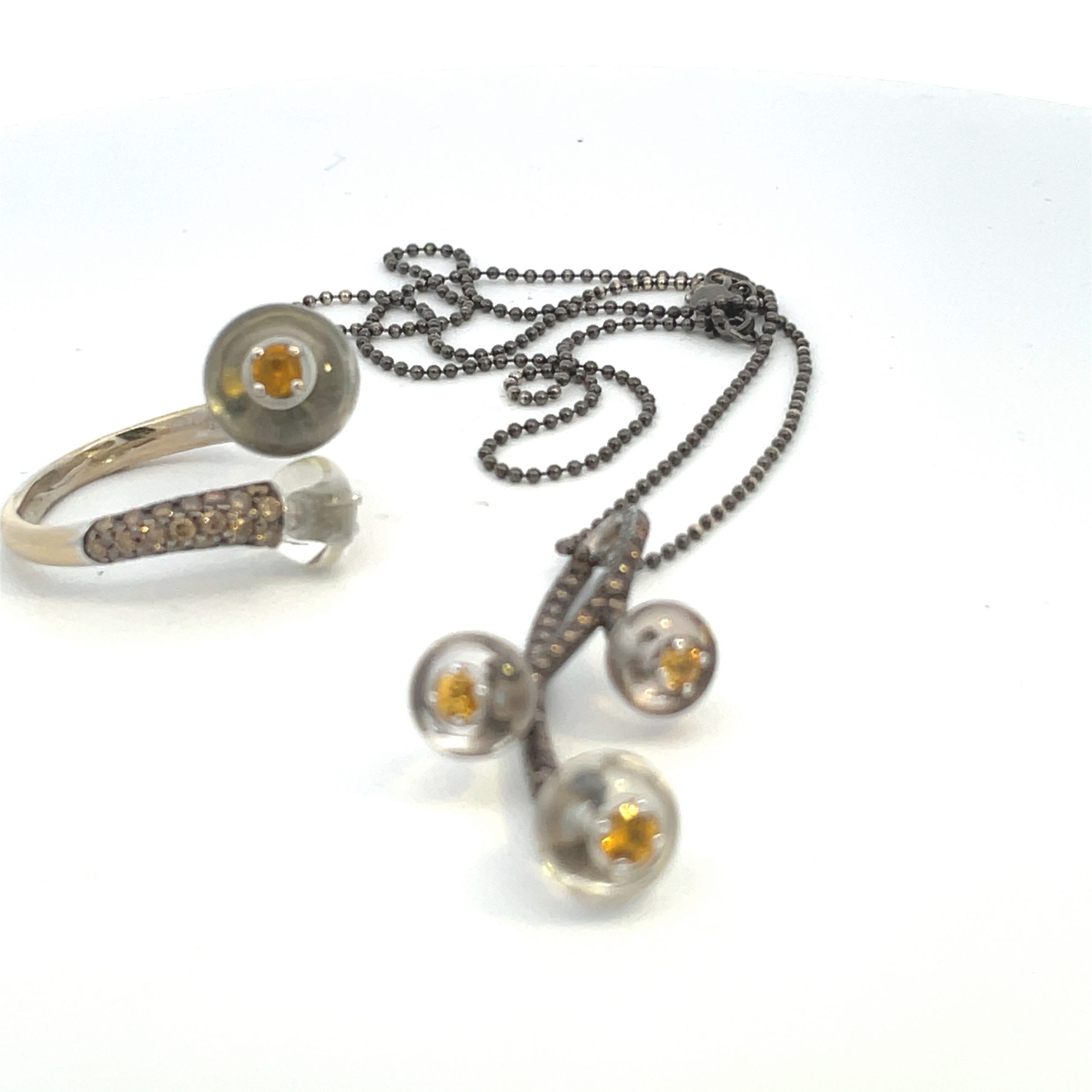 Sapphire and Diamond 'Blossom' Ring - Image 2