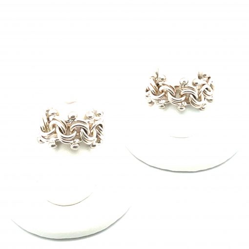 Lucie Heskett-Brem: Handmade Sterling Link Ring - Image 2