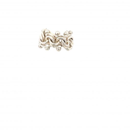 Lucie Heskett-Brem: Handmade Sterling Link Ring - Image 4