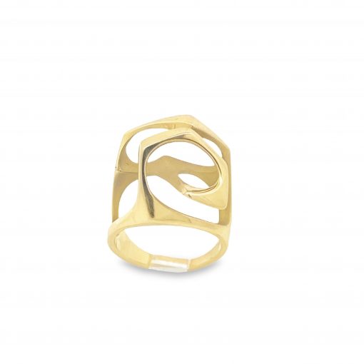 Abstract Sculptural Ring, Circa 1980's - Image 2