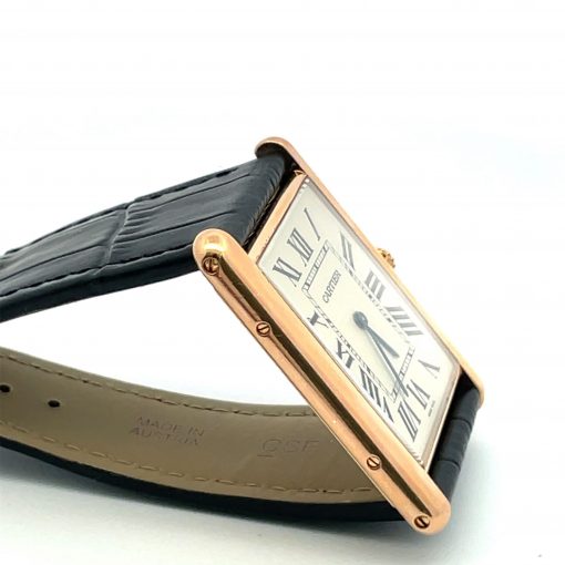 18K Rose Cartier Men's Tank XL - Image 3