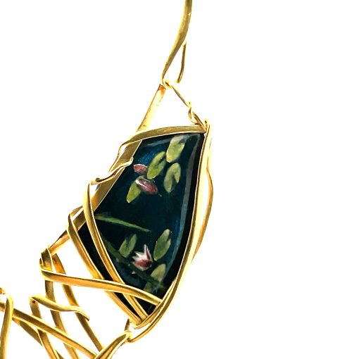Larissa Podgoretz: 'Water Lilies' Necklace - Image 3