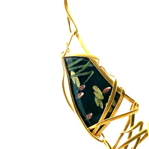 Larissa Podgoretz: 'Water Lilies' Necklace - Image 6