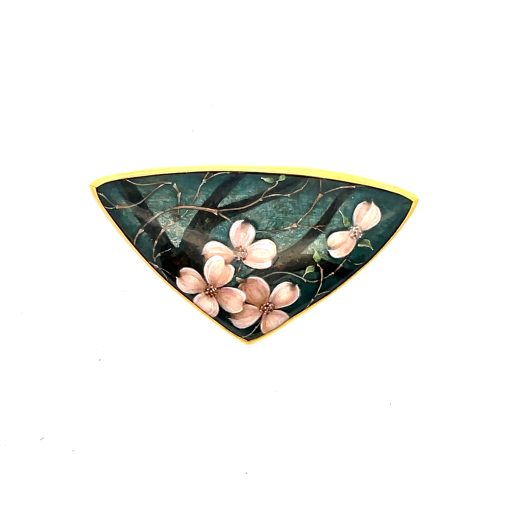 Larissa Posgoretz: 'Dogwood Blossom' Brooch/Pendant - Image 5