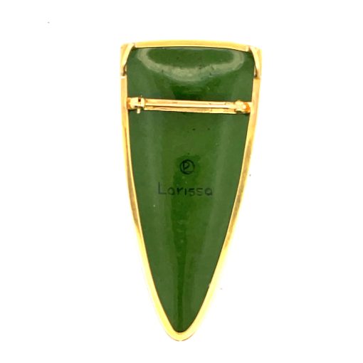 Larissa Podgoretz: 'Moonlit Bamboo' Brooch Pendant - Image 4