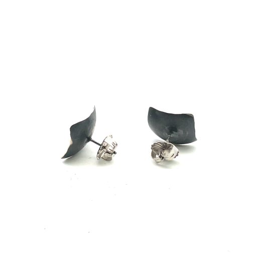So Young Park: Square Pearl Cup Earrings - Image 3
