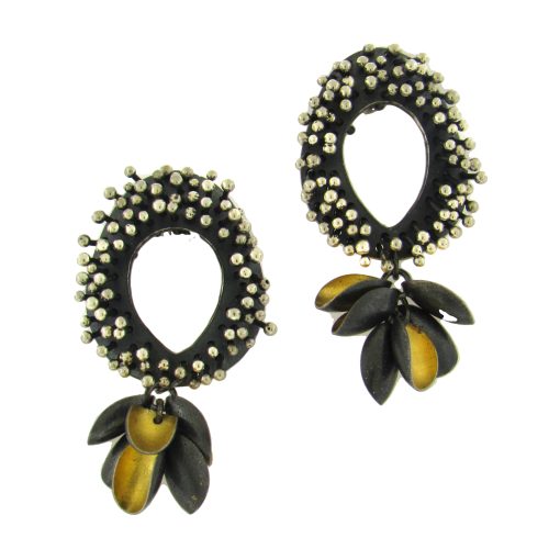 So Young Park: Beaded Drop Earrings - Image 2