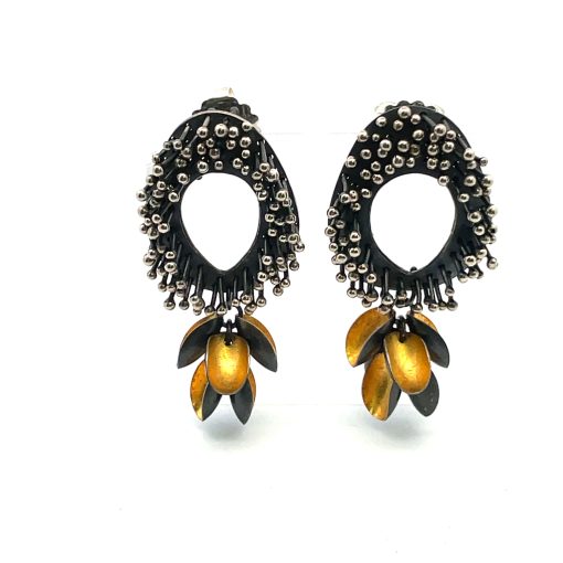 So Young Park: Beaded Drop Earrings - Image 5