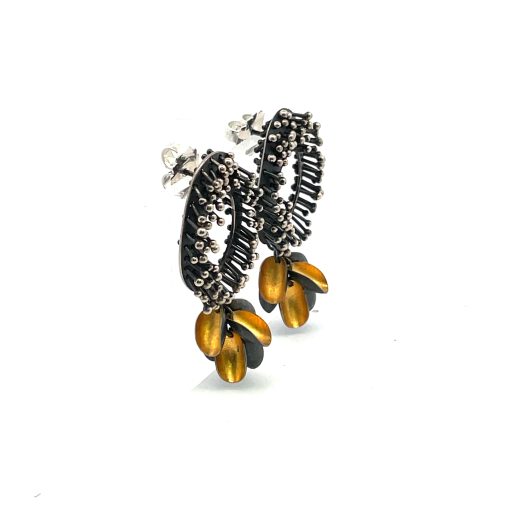 So Young Park: Beaded Drop Earrings - Image 6