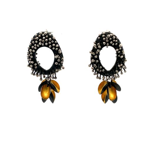 So Young Park: Beaded Drop Earrings - Image 7