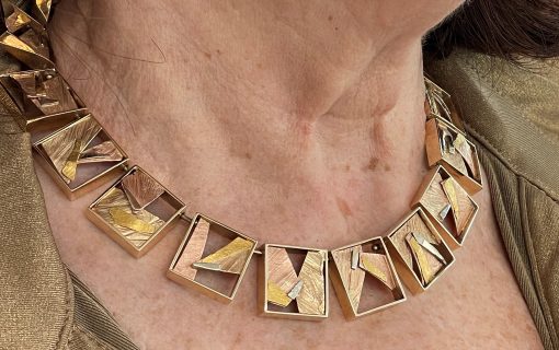 Glenda Arentzen: Multi-Gold 'Box' Necklace - Image 3