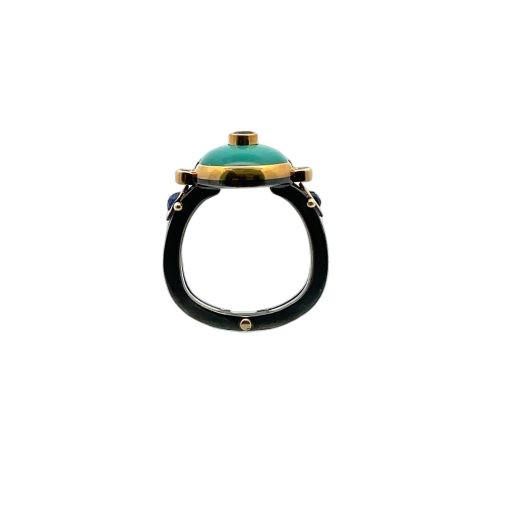 Michael Boyd: Turquoise Sapphire Ring - Image 2