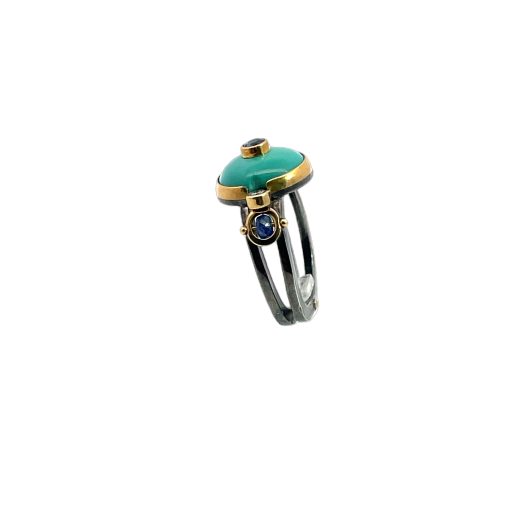 Michael Boyd: Turquoise Sapphire Ring - Image 7