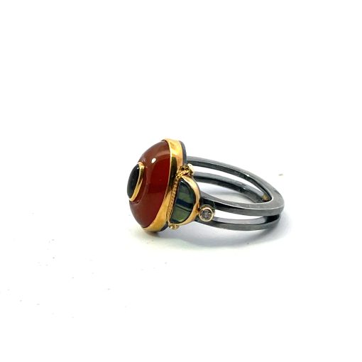 Michael Boyd: Opal Black Sapphire Ring - Image 4