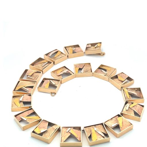 Glenda Arentzen: Multi-Gold 'Box' Necklace - Image 5