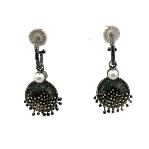 So Young Park: Reversible Pearl Day/Night Earrings - Image 7