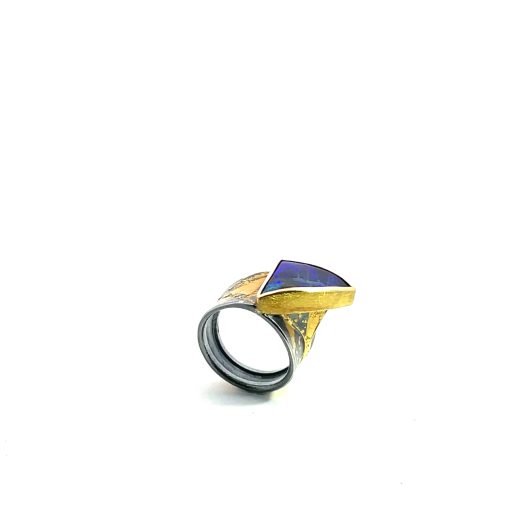 Peter Schmid: Boulder Opal Diagonal Ring - Image 6