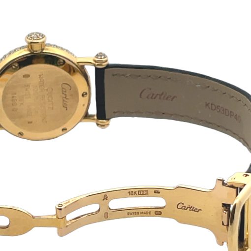 18K Cartier Diamond Diabolo Wristwatch - Image 7