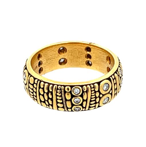 Alex Sepkus: Carved Diamond Band