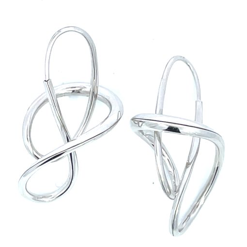 Michael Good: Platinum AntiClastic Raised Earrings - Image 3