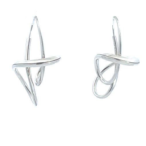 Michael Good: Platinum AntiClastic Raised Earrings - Image 4