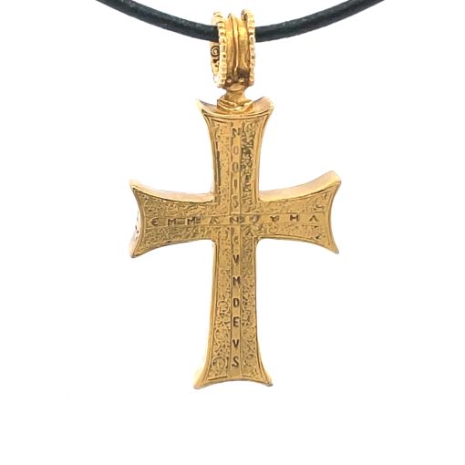 MMA Gold Plated Cross Pendant - Image 6