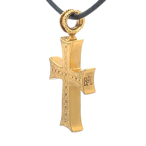 MMA Gold Plated Cross Pendant - Image 2