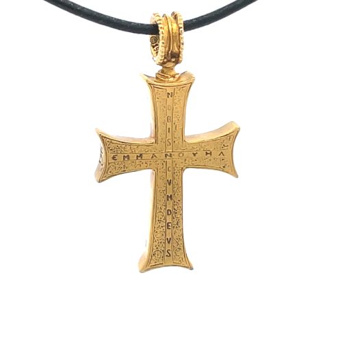 MMA Gold Plated Cross Pendant - Image 4