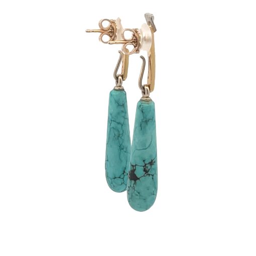 Marco Borghesi: Turquoise Drop Earrings - Image 2