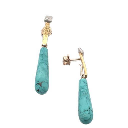 Marco Borghesi: Turquoise Drop Earrings - Image 4