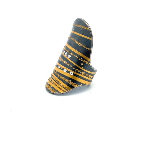 Atelier Zobel: Diamond Cigar Band Ring - Image 3