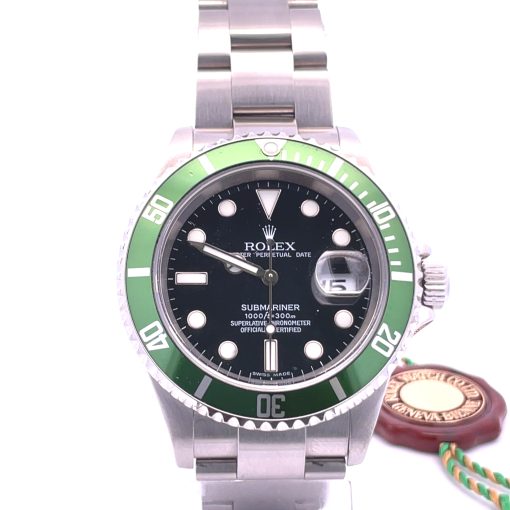 Stainless Steel Rolex Submariner Ref. 11610LV 'Kermit', B&P