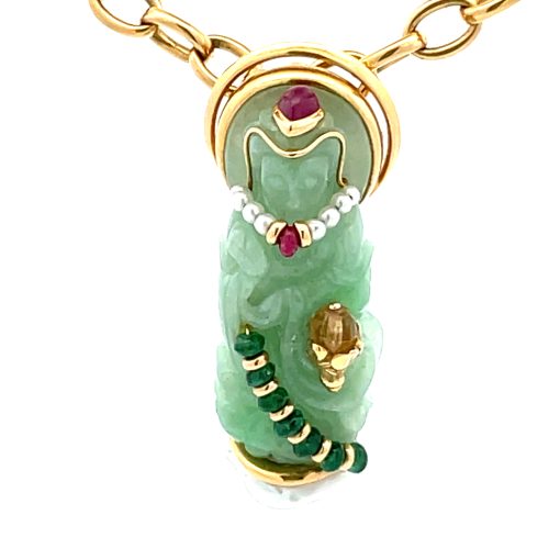 Jadeite Buddha Pendant