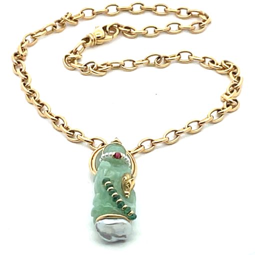 Jadeite Buddha Pendant - Image 7