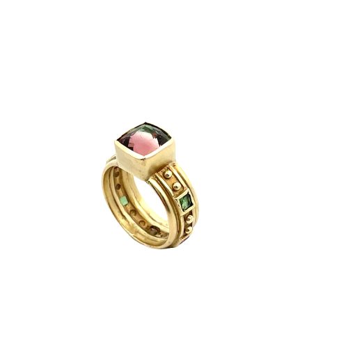 14K Bicolor Tourmaline Ring - Image 2