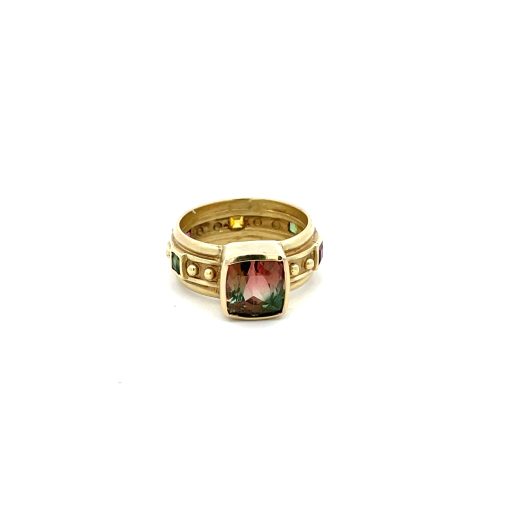 14K Bicolor Tourmaline Ring - Image 3