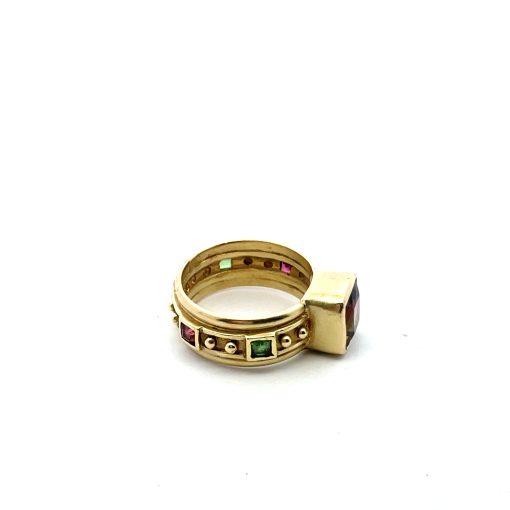 14K Bicolor Tourmaline Ring - Image 4