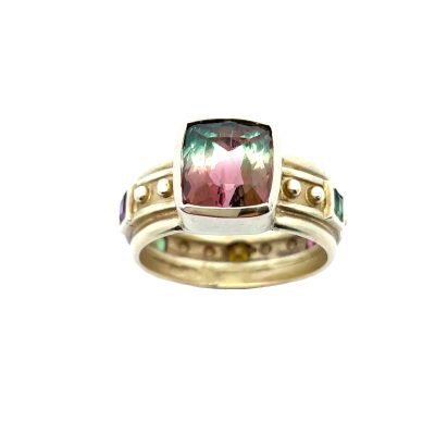 14K Bicolor Tourmaline Ring